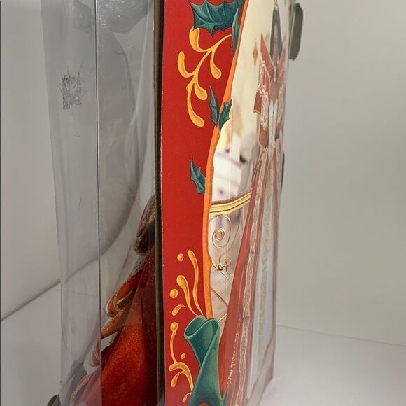 Happy Holidays Barbie Special Edition Wrapped In Red Ribbons Delicate Lace - Picture 9 of 14